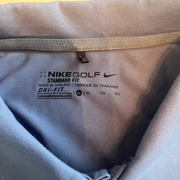 NIKE Men’s Dri Fit Color Block Blue Polo Golf Shirt Size XL - Picture 4 of 4